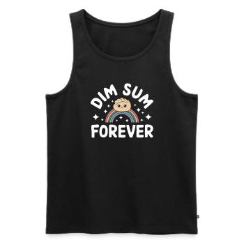 Dim-sum-liebhaber Chinesischer Küche Und Knödel - Männer Premium Bio Tank Top - Schwarz - Vorne - AI Model Male 178 light (178cm)