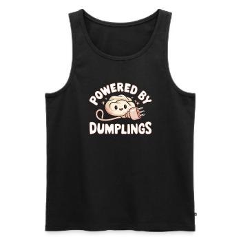 Dim-sum-liebhaber Chinesischer Küche Und Knödel - Männer Premium Bio Tank Top - Schwarz - Vorne - AI Model Male 178 light (178cm)
