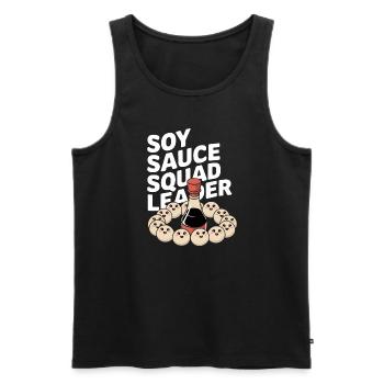 Dim-sum-liebhaber Chinesischer Küche Und Knödel - Männer Premium Bio Tank Top - Schwarz - Vorne - AI Model Male 178 light (178cm)