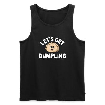 Dim Sum Lovers Cuisine Chinoise Et Dumplings - Débardeur bio Premium Homme - noir - Devant - AI Model Male 178 light (178cm)