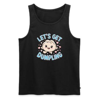 Dim-sum-liebhaber Chinesischer Küche Und Knödel - Männer Premium Bio Tank Top - Schwarz - Vorne - AI Model Male 178 light (178cm)