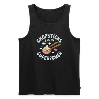 Dim-sum-liebhaber Chinesischer Küche Und Knödel - Männer Premium Bio Tank Top - Schwarz - Vorne - AI Model Male 178 light (178cm)