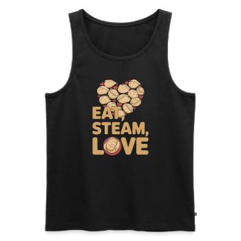 Dim-sum-liebhaber Chinesischer Küche Und Knödel - Männer Premium Bio Tank Top - Schwarz - Vorne - AI Model Male 178 light (178cm)
