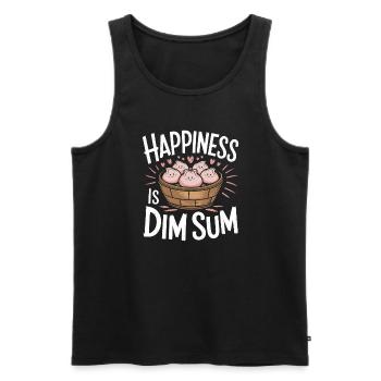 Dim-sum-liebhaber Chinesischer Küche Und Knödel - Männer Premium Bio Tank Top - Schwarz - Vorne - AI Model Male 178 light (178cm)