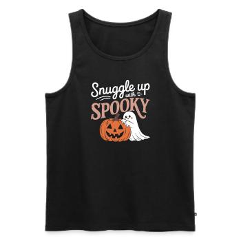 Cozy, Horror, Aesthetics, Spooky, Cozy - Men's Premium Organic Tank Top - black - Front - AI Model Male 178 light (178cm)