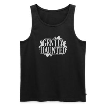 Cozy, Horror, Aesthetics, Spooky, Cozy - Men's Premium Organic Tank Top - black - Front - AI Model Male 178 light (178cm)