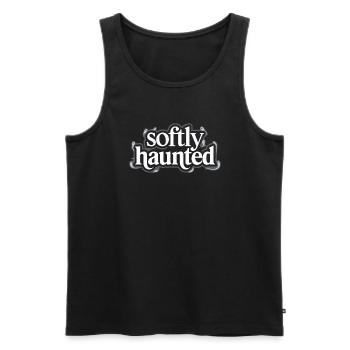 Cozy, Horror, Aesthetics, Spooky, Cozy - Men's Premium Organic Tank Top - black - Front - AI Model Male 178 light (178cm)