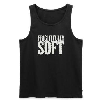 Cozy, Horror, Aesthetics, Spooky, Cozy - Men's Premium Organic Tank Top - black - Front - AI Model Male 178 light (178cm)