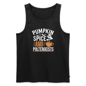 Cozy, Horror, Aesthetics, Spooky, Cozy - Men's Premium Organic Tank Top - black - Front - AI Model Male 178 light (178cm)