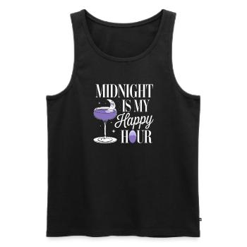 Funktioneller Sarkasmus-morgen Für Nachteulen - Männer Premium Bio Tank Top - Schwarz - Vorne - AI Model Male 178 light (178cm)