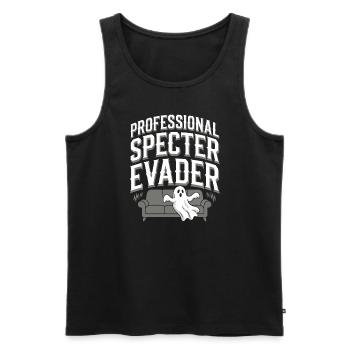 Paranormal Comedy Funny Ghost Humor Lighthearted - Men's Premium Organic Tank Top - black - Front - AI Model Male 178 light (178cm)