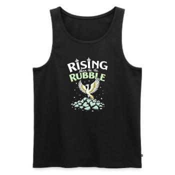 Trennungsermächtigung, Selbstliebe, Neuanfänge - Männer Premium Bio Tank Top - Schwarz - Vorne - AI Model Male 178 light (178cm)