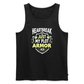 Trennungsermächtigung, Selbstliebe, Neuanfänge - Männer Premium Bio Tank Top - Schwarz - Vorne - AI Model Male 178 light (178cm)