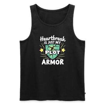 Trennungsermächtigung, Selbstliebe, Neuanfänge - Männer Premium Bio Tank Top - Schwarz - Vorne - AI Model Male 178 light (178cm)