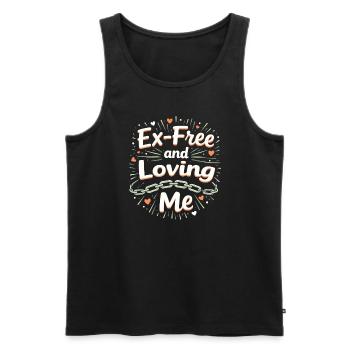 Trennungsermächtigung, Selbstliebe, Neuanfänge - Männer Premium Bio Tank Top - Schwarz - Vorne - AI Model Male 178 light (178cm)