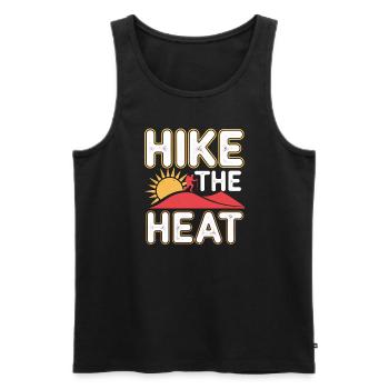 Desert wanderers, rugged trails and dry - Men's Premium Organic Tank Top - black - Front - Michal (187cm)