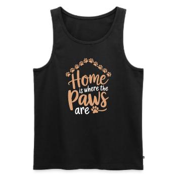 Héros du refuge pour animaux Freiwillige Tierrettung - Débardeur bio Premium Homme - noir - Devant - Michal (187cm)