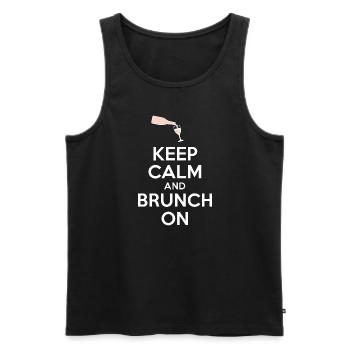 Brunch Kultur Bodenlos Mimosen Liebhaber - Männer Premium Bio Tank Top - Schwarz - Vorne - AI Model Male 178 light (178cm)