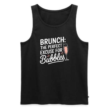 Brunch Kultur Bodenlos Mimosen Liebhaber - Männer Premium Bio Tank Top - Schwarz - Vorne - AI Model Male 178 light (178cm)