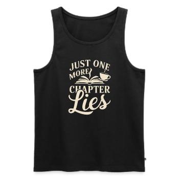 Book-like humour, Witty reading quotes, Literary - Men's Premium Organic Tank Top - black - Front - Michal (187cm)