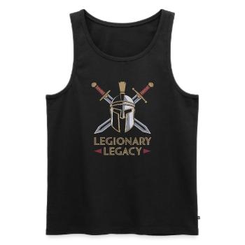 History buffs Ancient Rome enthusiasts - Men's Premium Organic Tank Top - black - Front - AI Model Male 178 light (178cm)