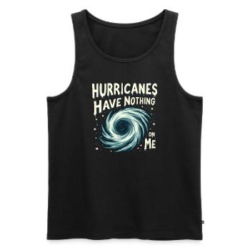 Skurrile Wettermuster, Skurrile Wolken, Lustig - Männer Premium Bio Tank Top - Schwarz - Vorne - AI Model Male 178 light (178cm)
