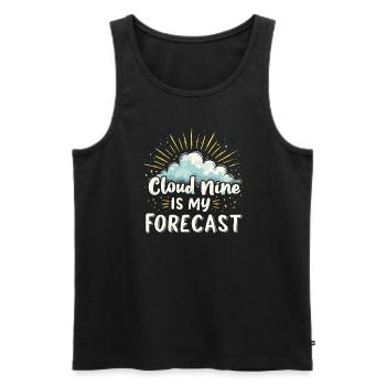 Skurrile Wettermuster, Skurrile Wolken, Lustig - Männer Premium Bio Tank Top - Schwarz - Vorne - AI Model Male 178 light (178cm)