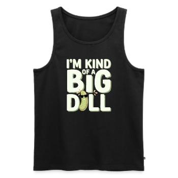 Amateurs de cornichons Humour Blagues dill-ightful Nourriture drôle - Débardeur bio Premium Homme - noir - Devant - Michal (187cm)