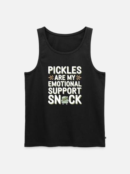Pickle Lovers Humor Dill-ightful Jokes Funny Food - Men's Premium Organic Tank Top - black
