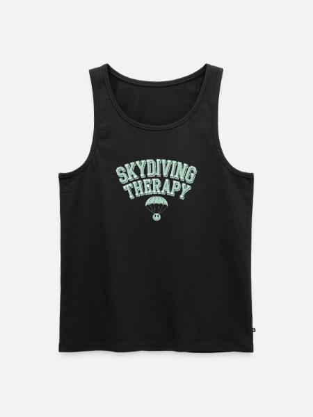 Skydiving Beginners Adventure Nerves - Men's Premium Organic Tank Top - black