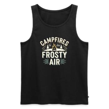 Winter Camper Snow Camping Adventure - Men's Premium Organic Tank Top - black - Front - AI Model Male 178 light (178cm)
