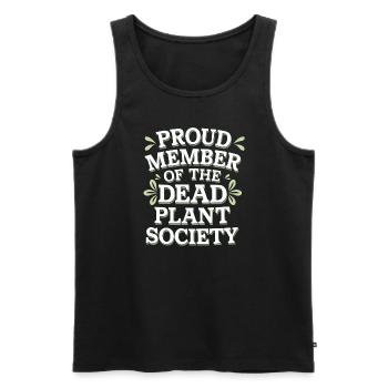 DIY Jardin, Jardinage, Humour, Plantes - Débardeur bio Premium Homme - noir - Devant - Michal (187cm)