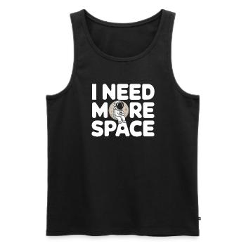 Space-themed players Cosmic Gaming Sci-fi - Men's Premium Organic Tank Top - black - Front - Michal (187cm)