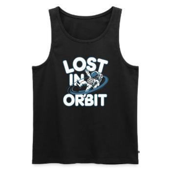 Space-themed players Cosmic Gaming Sci-fi - Men's Premium Organic Tank Top - black - Front - Michal (187cm)