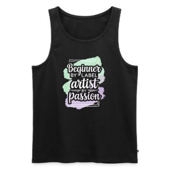 Creative Hobby For Beginners In The - Men's Premium Organic Tank Top - black - Front - AI Model Male 178 light (178cm)