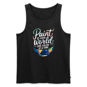 Creative Hobby For Beginners In The - Men's Premium Organic Tank Top - black - Front - AI Model Male 178 light (178cm)