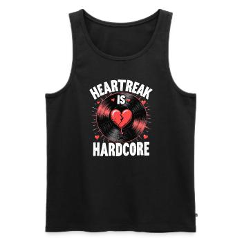 Grunge Valentine's Day Dark Romance Edgy Love - Men's Premium Organic Tank Top - black - Front - Michal (187cm)