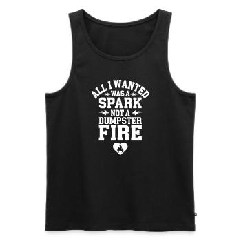 Dating Disaster Comedy Funny Fails - Men's Premium Organic Tank Top - black - Front - AI Model Male 178 light (178cm)