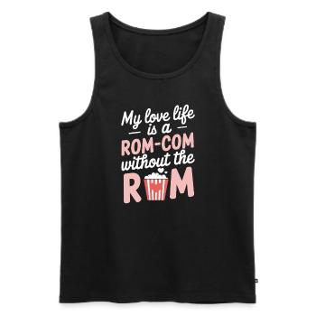 Dating Disaster Comedy Funny Fails - Men's Premium Organic Tank Top - black - Front - AI Model Male 178 light (178cm)