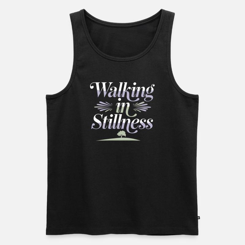 Silten Geweise Achtsamkeitspraxis Technischfrei - Männer Premium Bio Tank Top - Schwarz