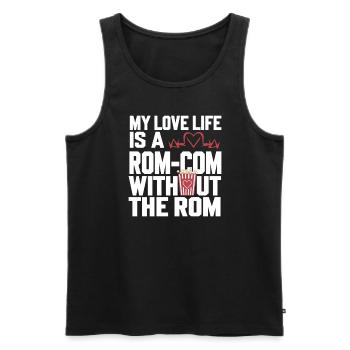 Dating Disaster Comedy Funny Fails - Men's Premium Organic Tank Top - black - Front - AI Model Male 178 light (178cm)