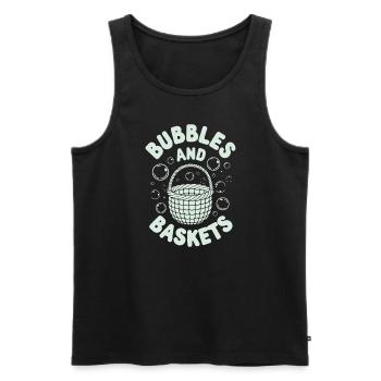 Unterwasser Korb Weben Skurrile Kunsthandwerk - Männer Premium Bio Tank Top - Schwarz - Vorne - AI Model Male 178 light (178cm)