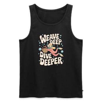 Unterwasser Korb Weben Skurrile Kunsthandwerk - Männer Premium Bio Tank Top - Schwarz - Vorne - AI Model Male 178 light (178cm)
