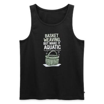 Unterwasser Korb Weben Skurrile Kunsthandwerk - Männer Premium Bio Tank Top - Schwarz - Vorne - AI Model Male 178 light (178cm)
