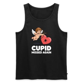 Dating Disaster Comedy Funny Fails - Men's Premium Organic Tank Top - black - Front - AI Model Male 178 light (178cm)