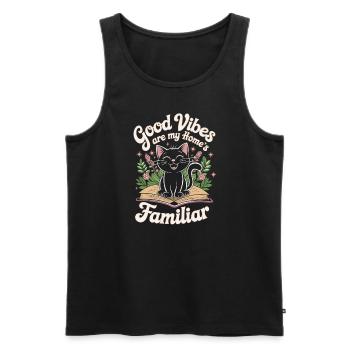 Witchy Home Decorators Mystical Interiors - Men's Premium Organic Tank Top - black - Front - AI Model Male 178 light (178cm)