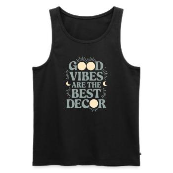 Witchy Home Decorators Mystical Interiors - Men's Premium Organic Tank Top - black - Front - AI Model Male 178 light (178cm)