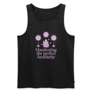 Witchy Home Decorators Mystical Interiors - Men's Premium Organic Tank Top - black - Front - AI Model Male 178 light (178cm)