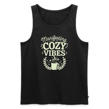 Witchy Home Decorators Mystical Interiors - Men's Premium Organic Tank Top - black - Front - AI Model Male 178 light (178cm)