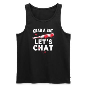 Zombie Apocalypse Humor Lustige Untote Zitate - Männer Premium Bio Tank Top - Schwarz - Vorne - AI Model Male 178 light (178cm)